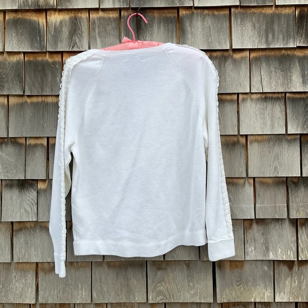 J. Crew White Knit Top